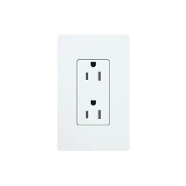 TOMACORRIENTE, RECEPTACULO CONVENCIONAL  120V, 15A, COLOR BLANCO.