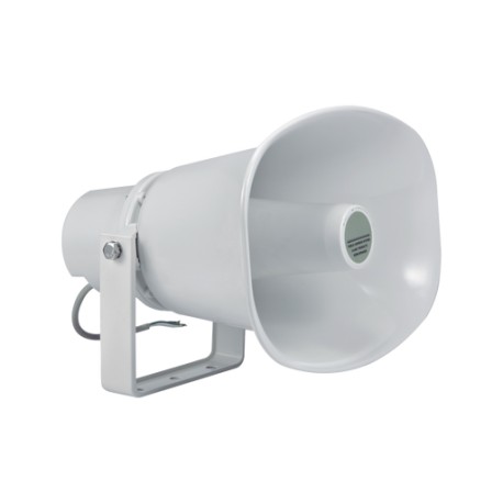 ALTAVOZ PARA EXTERIOR, 15W-30W, 100V, IP66, MATERIAL ABS, BRACKET DE METAL