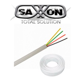 SAXXON OWAC4100J - CABLE DE ALARMA / 4 CONDUCTORES / CCA/ CALIBRE 22  AWG / 100 METROS / RECOMENDABLE PARA CONTROL DE ACCESO / 
