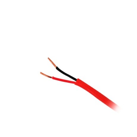 BOBINA DE ALAMBRE DE 305 METROS, CALIBRE 16 DE 1 PAR, COLOR ROJO, TIPO FPLR, CL2R, C (UL) FT4