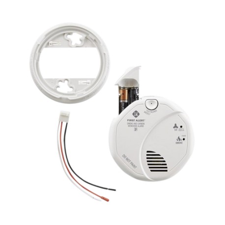 DETECTOR COMBO DE HUMO/CO, 120 VCA, NO REQUIERE PANEL, CON BATERÍA DE RESPALDO, SENSOR INTELIGENTE DE FALSAS ALARMAS