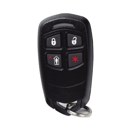 CONTROL REMOTO TIPO LLAVERO DE 4 BOTONES CON LED / BATERÍA DE LARGA DURACIÓN 3-5 AÑOS