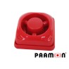 SIRENA DE FUEGO PAAMON PAM-F2 MATERIAL PLÁSTICO / COLOR ROJO / USO EN INTERIOR / ALAMBRICA / IDEAL PARA CUALQUIER SISTEMA DE AL