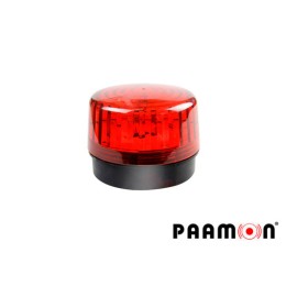 ESTROBO COLOR ROJO PAAMON PAM-LED2 ULTRA POTENTE CON LEDS INDIVIDUALES/ ALÁMBRICO/ MATERIAL ABS DE ALTO IMPACTO/ DESTELLO 90XMI