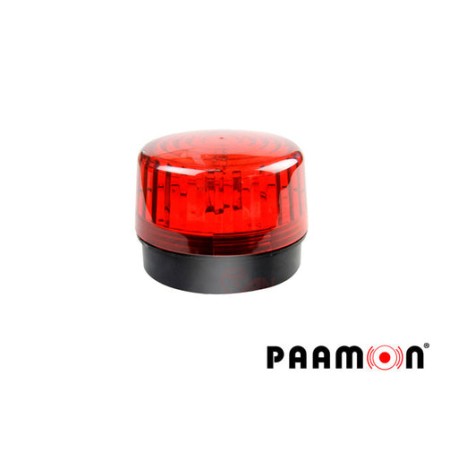 ESTROBO COLOR ROJO PAAMON PAM-LED2 ULTRA POTENTE CON LEDS INDIVIDUALES/ ALÁMBRICO/ MATERIAL ABS DE ALTO IMPACTO/ DESTELLO 90XMI