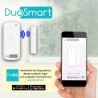 SENSOR MAGNETICO WIFI 2.4GHZ STANDALONE DUOSMART D10 BATERIA RECARGABLE REPORTA DIRECTO A APP DUOSMART COMPATIBLE CON ALEXA Y G