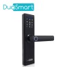 CERRADURA BIOMETRICA WIFI 2.4 GHZ DUOSMART F20 ACEPTA TARJETAS MF HUELLA DIGITAL CONTRASEÑA Y LLAVE  CON PUERTO DE ALIMENTACION