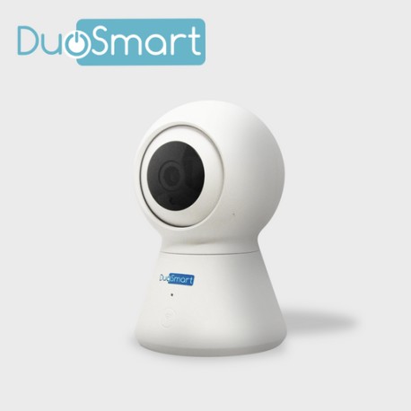 CAMARA INTELIGENTE CON MOVIMIENTO PT WIFI 2.4 GHZ DUOSMART E20 PARA INTERIOR FULL HD 1080P COMPATIBLE CON APP DUOSMART SOPORTA 