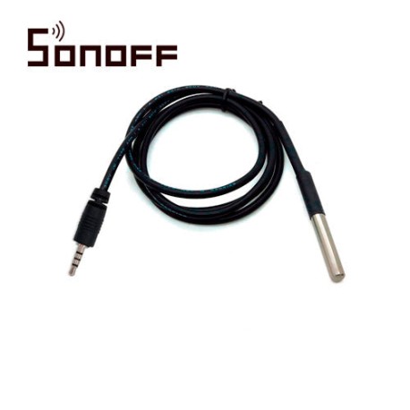SENSOR DE TEMPERATURA SONOFF DS18B20 A PRUEBA DE AGUA INALAMBRICO COMPATIBLE CON SONOFF TH10/TH16 PARA IOS Y ANDROID COMPATIBLE