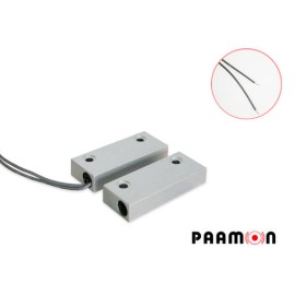 CONTACTO MAGNETICO PAAMON PM-MGN41 ALAMBRICO/ METALICO/ IDEAL PARA PUERTAS DE METAL/ USO COMERCIAL O INDUSTRIAL/ SALIDA DE ALAR